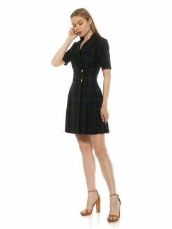 Alternative view of Best Sale 😍 ALEXIA ADMOR Plaid Mini 👗 Dress 👍