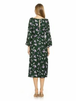 Best Pirce 🔔 ALEXIA ADMOR Bubble Midi 👗 Dress 🌟 -ALEXIA ADMOR Shop D3828 EMERALD FLOR 3 scaled