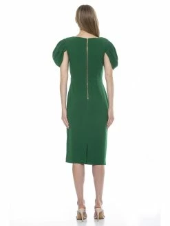 Wholesale 😍 ALEXIA ADMOR Valentina 👗 Dress 🧨 -ALEXIA ADMOR Shop D3836 BRIGHT GREEN 3 scaled