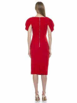 Wholesale 😍 ALEXIA ADMOR Valentina 👗 Dress 🧨 -ALEXIA ADMOR Shop D3836 RED 3 scaled