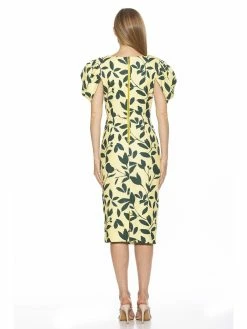 Wholesale 😍 ALEXIA ADMOR Valentina 👗 Dress 🧨 -ALEXIA ADMOR Shop D3836 YELLOW FLORA 3 scaled