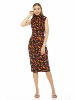 Best deal 🔥 ALEXIA ADMOR Sofia Midi 👗 Dress 🥰 -ALEXIA ADMOR Shop D3838 FALL FLORAL 1