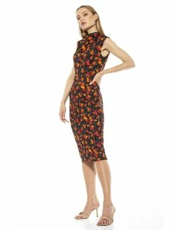 Best deal 🔥 ALEXIA ADMOR Sofia Midi 👗 Dress 🥰 -ALEXIA ADMOR Shop D3838 FALL FLORAL 2
