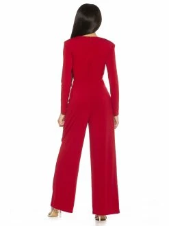 Best Sale 🛒 ALEXIA ADMOR Milan Jumpsuit 🔥 -ALEXIA ADMOR Shop D3844 CRANBERRY3 scaled
