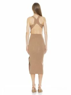 Wholesale 💯 ALEXIA ADMOR Ariana V Neck 👗 Dress 🧨 -ALEXIA ADMOR Shop D3897 NUDE 3 scaled