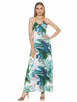 Best deal 🎉 ALEXIA ADMOR Selena Maxi 👗 Dress 🧨 -ALEXIA ADMOR Shop D3901 ABSTRACT LIQ 1 scaled