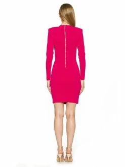 Flash Sale 🎁 ALEXIA ADMOR Gemma Knit 👗 Dress 🎁 -ALEXIA ADMOR Shop D3944 HOT PINK 3 scaled