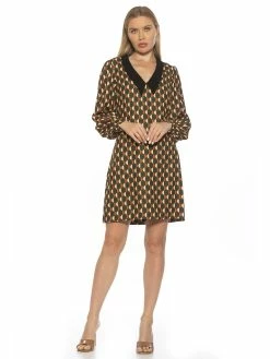 Best deal 🎁 ALEXIA ADMOR Alexi Shift 👗 Dress ❤️ -ALEXIA ADMOR Shop D3945 EMERALD GEO 1 scaled