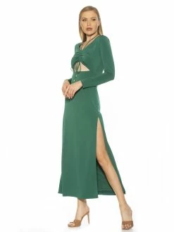 Best Pirce 🎁 ALEXIA ADMOR Farish 👗 Dress 🛒 -ALEXIA ADMOR Shop D3954 EMERALD 2 scaled