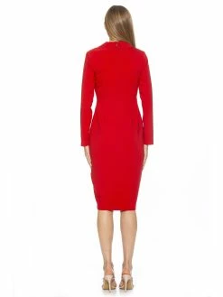 Discount 🥰 ALEXIA ADMOR Iryna 👗 Dress 😍 -ALEXIA ADMOR Shop D3959 RED 3 scaled