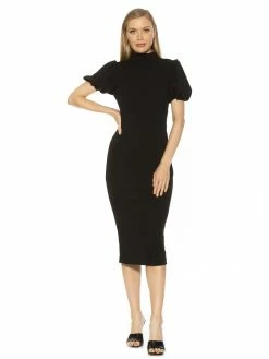 Top 10 ⌛ ALEXIA ADMOR Nathasha 👗 Dress 🎁 -ALEXIA ADMOR Shop D3963 BLACK 1 scaled