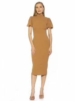 Top 10 ⌛ ALEXIA ADMOR Nathasha 👗 Dress 🎁 -ALEXIA ADMOR Shop D3963 CAMEL 1 scaled