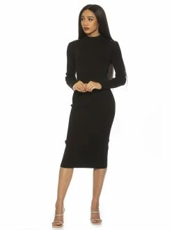 Best deal 🤩 ALEXIA ADMOR Sonya 👗 Dress ✔️ -ALEXIA ADMOR Shop D3965 BLACK 2 scaled