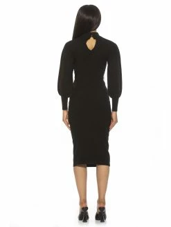 Cheap 🔔 ALEXIA ADMOR Valeria 👗 Dress 🧨 -ALEXIA ADMOR Shop D3966 BLACK 3 scaled