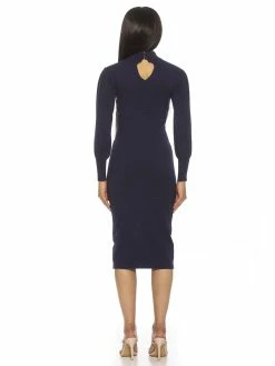 Cheap 🔔 ALEXIA ADMOR Valeria 👗 Dress 🧨 -ALEXIA ADMOR Shop D3966 NAVY 3 scaled
