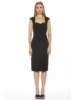 Buy 👍 ALEXIA ADMOR Harper 👗 Dress 💯 -ALEXIA ADMOR Shop D3975 BLACK 1 scaled