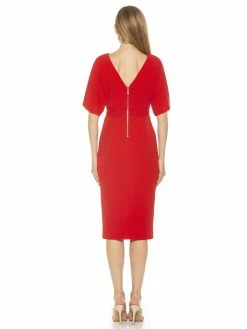 Wholesale 🤩 ALEXIA ADMOR Mila 👗 Dress ✨ -ALEXIA ADMOR Shop D3977 RED 3 scaled