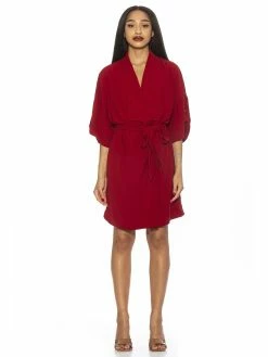 Flash Sale 🎁 ALEXIA ADMOR June Wrap 👗 Dress ❤️ -ALEXIA ADMOR Shop D3985 RED 1 scaled