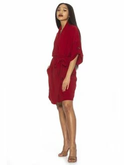Flash Sale 🎁 ALEXIA ADMOR June Wrap 👗 Dress ❤️ -ALEXIA ADMOR Shop D3985 RED 2 scaled