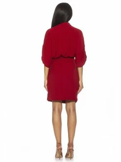 Flash Sale 🎁 ALEXIA ADMOR June Wrap 👗 Dress ❤️ -ALEXIA ADMOR Shop D3985 RED 3 scaled