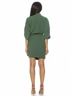 Flash Sale 🎁 ALEXIA ADMOR June Wrap 👗 Dress ❤️ -ALEXIA ADMOR Shop D3985 SAGE 3 scaled