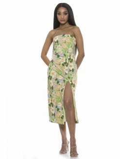 Cheapest 👏 ALEXIA ADMOR Camden 👗 Dress ⌛ -ALEXIA ADMOR Shop D3997 GREEN FLORAL 2 scaled