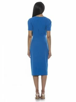 Wholesale 🧨 ALEXIA ADMOR Jayana 👗 Dress 👍 -ALEXIA ADMOR Shop D4004 DENIM BLUE 3 scaled