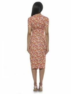 Wholesale 🧨 ALEXIA ADMOR Jayana 👗 Dress 👍 -ALEXIA ADMOR Shop D4004 ORANGE MULTI 3 scaled