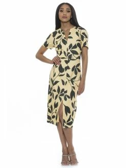 Wholesale 🧨 ALEXIA ADMOR Jayana 👗 Dress 👍 -ALEXIA ADMOR Shop D4004 YELLOW FLORA 1 scaled