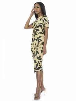 Wholesale 🧨 ALEXIA ADMOR Jayana 👗 Dress 👍 -ALEXIA ADMOR Shop D4004 YELLOW FLORA 2 scaled