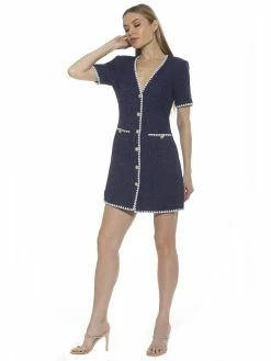 Best Pirce 😀 ALEXIA ADMOR Holly 👗 Dress 😉 -ALEXIA ADMOR Shop D4014 NAVY 2 scaled