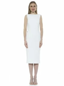 Buy 😉 ALEXIA ADMOR Penny 👗 Dress 🧨 -ALEXIA ADMOR Shop D4031 IVORY 1 scaled