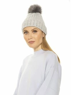 Wholesale 🌟 ALEXIA ADMOR Darla Knitted Beanie With Rhinestones And Pom Pom 😍 -ALEXIA ADMOR Shop H005 2