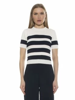 Cheap ⌛ ALEXIA ADMOR Saylor Top 🥰 -ALEXIA ADMOR Shop NAVY 1 scaled