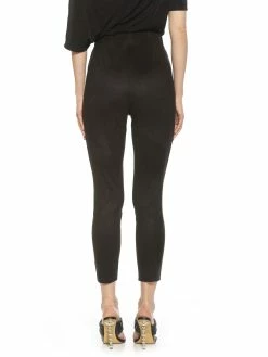 Best deal 🎁 ALEXIA ADMOR Suede Pants ⌛ -ALEXIA ADMOR Shop P142 BLACK 3 scaled