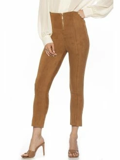 Best deal 🎁 ALEXIA ADMOR Suede Pants ⌛ -ALEXIA ADMOR Shop P142 CAMEL 2 scaled