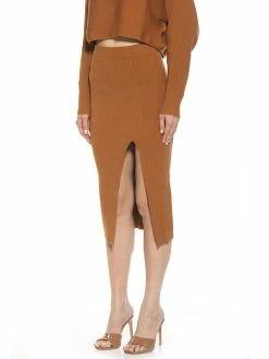 Alternative view of Cheapest ❤️ ALEXIA ADMOR Ribbed Midi 👗 Skirt 😉