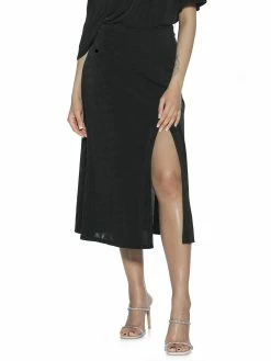 Cheapest ✨ ALEXIA ADMOR Midi 👗 Skirt 👍 -ALEXIA ADMOR Shop S121 BLACK 1 scaled