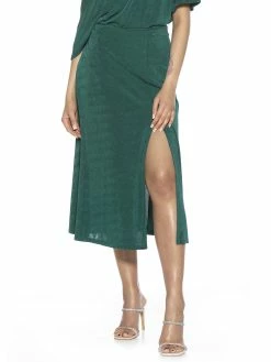 Cheapest ✨ ALEXIA ADMOR Midi 👗 Skirt 👍 -ALEXIA ADMOR Shop S121 EMERALD 1 scaled