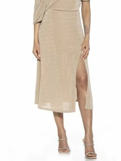 Cheapest ✨ ALEXIA ADMOR Midi 👗 Skirt 👍 -ALEXIA ADMOR Shop S121 NUDE 2 scaled