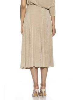 Cheapest ✨ ALEXIA ADMOR Midi 👗 Skirt 👍 -ALEXIA ADMOR Shop S121 NUDE 3 scaled