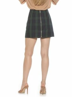 Hot Sale 🎁 ALEXIA ADMOR Tina Mini 👗 Skirt ✨ -ALEXIA ADMOR Shop S124 EMERALD PLAI 3 scaled