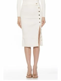 Best Pirce 🧨 ALEXIA ADMOR Olivia 👗 Skirt 🛒 -ALEXIA ADMOR Shop S127 IVORY 1 scaled