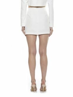 Hot Sale 💯 ALEXIA ADMOR Bonne 👗 Skirt ✔️ -ALEXIA ADMOR Shop S130 IVORY 3 scaled