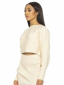 Wholesale ⭐ ALEXIA ADMOR Kenzie Sweater 🥰 -ALEXIA ADMOR Shop T535 IVORY 2 scaled