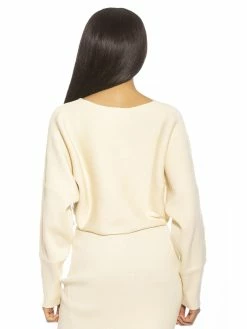 Wholesale ⭐ ALEXIA ADMOR Kenzie Sweater 🥰 -ALEXIA ADMOR Shop T535 IVORY 3 scaled