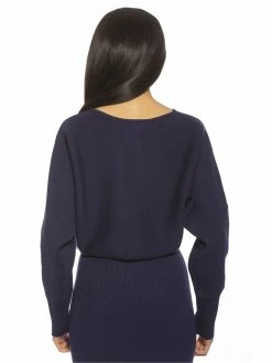Wholesale ⭐ ALEXIA ADMOR Kenzie Sweater 🥰 -ALEXIA ADMOR Shop T535 NAVY 3 scaled