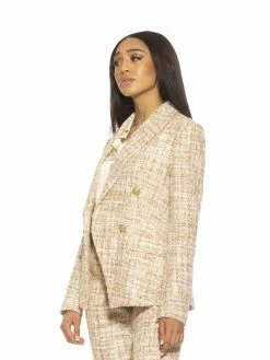 Discount ✨ ALEXIA ADMOR Classic Blazer ❤️ -ALEXIA ADMOR Shop T536A IVORY TWEED 2 scaled