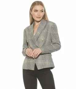 Discount ✨ ALEXIA ADMOR Classic Blazer ❤️ -ALEXIA ADMOR Shop T536A MULTITWEED