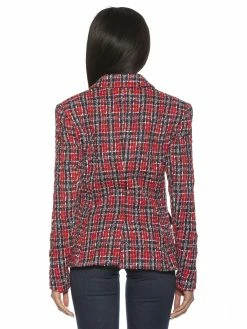 Discount ✨ ALEXIA ADMOR Classic Blazer ❤️ -ALEXIA ADMOR Shop T536A RED TWEED 3 scaled
